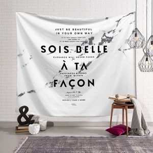 Be Beautiful in Your Own Way French Marble Tapestry